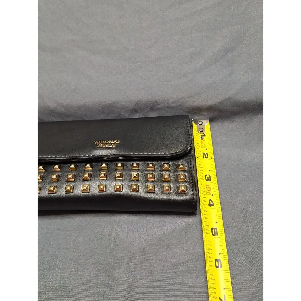 Victoria's Secret Studded Tech Wristlet Clutch Wallet Black - Picture 5 of 6